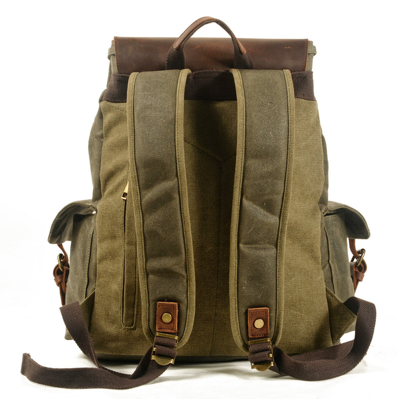 men's canvas backpack, view 3 - MRSLM