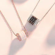 ferris wheel silver necklace, view 3 - MRSLM