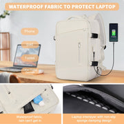 expandable travel laptop backpack, view 6 - MRSLM