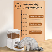 automatic WiFi smart cat feeder, view 8 - MRSLM