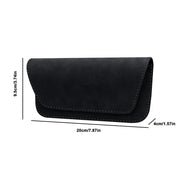 universal pu leather car glasses holder, view 2 - MRSLM