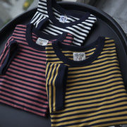 Retro striped cotton T-shirt, view 2 - MRSLM