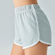 Women's cool cotton yoga shorts, view 3 - MRSLM