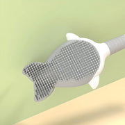 whale-themed silicone toilet brush with wall mount, view 9 - MRSLM