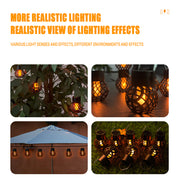 Solar LED flame lantern, view 6 - MRSLM