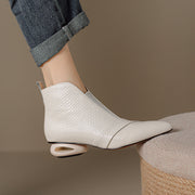 leather wedge boots, view 5 - MRSLM