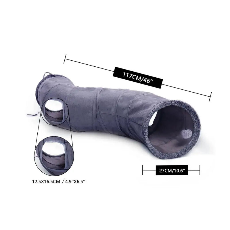 foldable cat play tunnel, view 9 - MRSLM