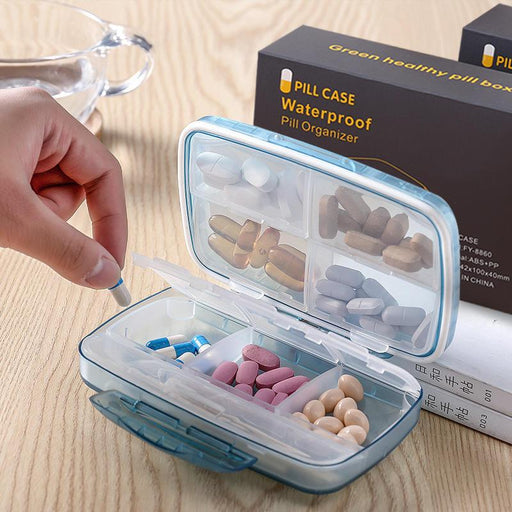 8 compartments sealed waterproof medicine box - MRSLM