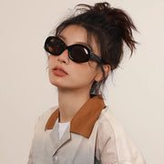 Retro oval sunglasses for women, view 9 - MRSLM