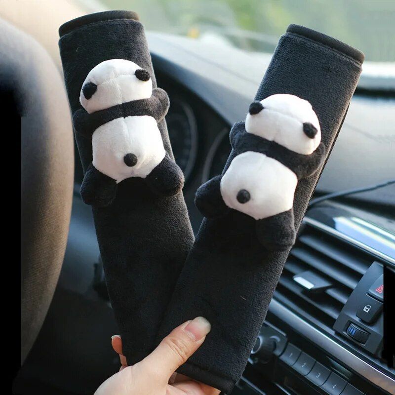 Cartoon lamb plush car seat belt covers, view 7 - MRSLM
