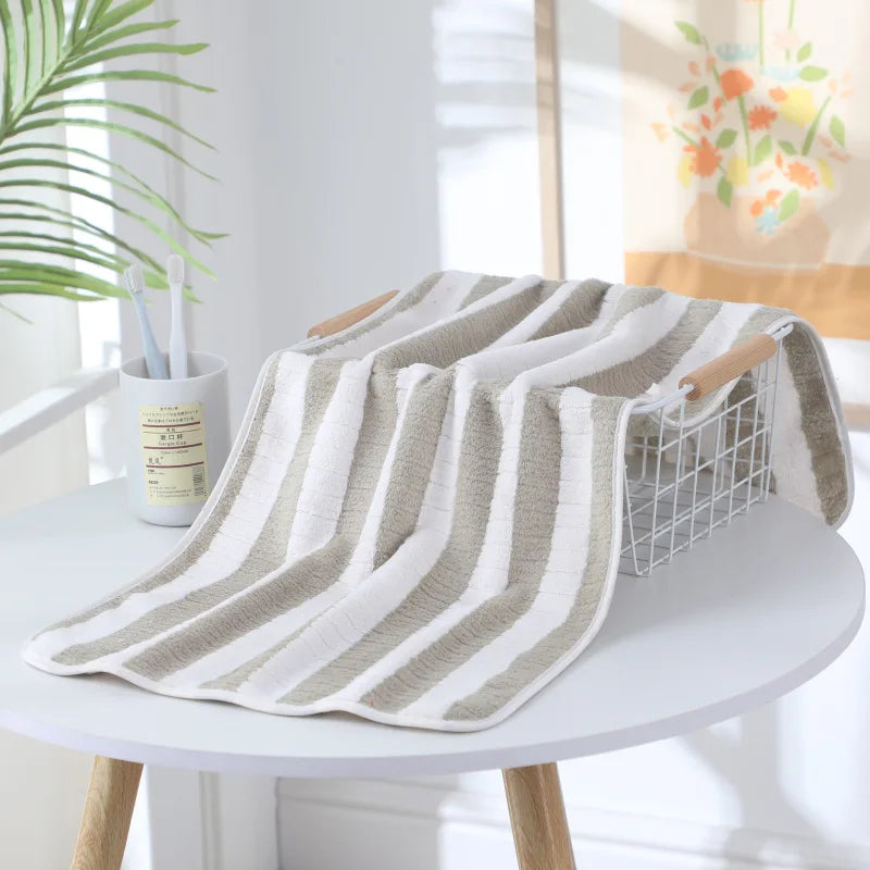 coral fleece dishcloth and bath towel, view 4 - MRSLM