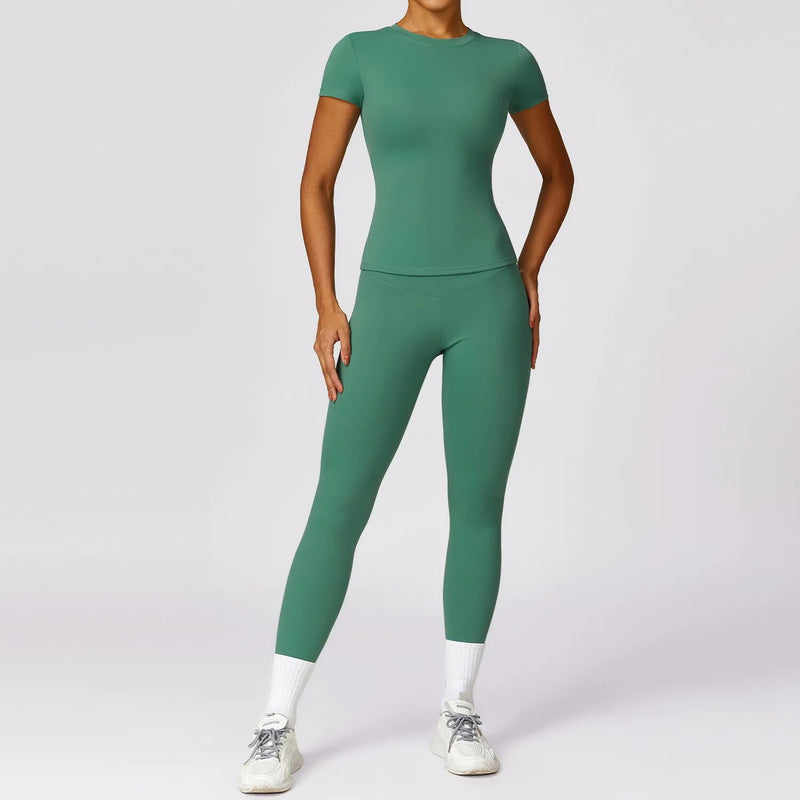 Women's 2-piece yoga set, view 18 - MRSLM