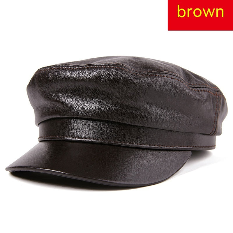 Sheepskin flat-top hat, view 6 - MRSLM