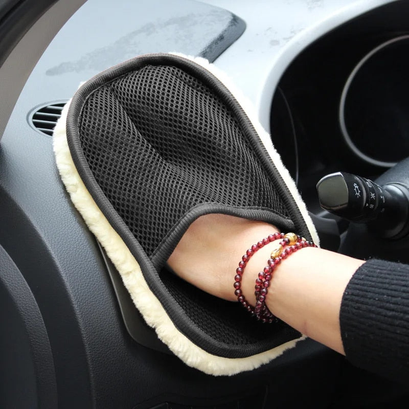 microfiber car cleaning glove - MRSLM
