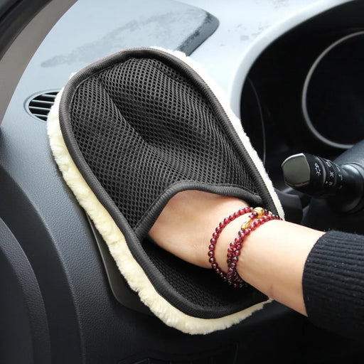 microfiber car cleaning glove - MRSLM