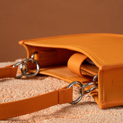 Genuine leather circular shoulder bag, view 6 - MRSLM