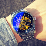 men's automatic hollow mechanical watch, view 8 - MRSLM