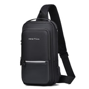 men's oxford cloth crossbody bag, view 5 - MRSLM