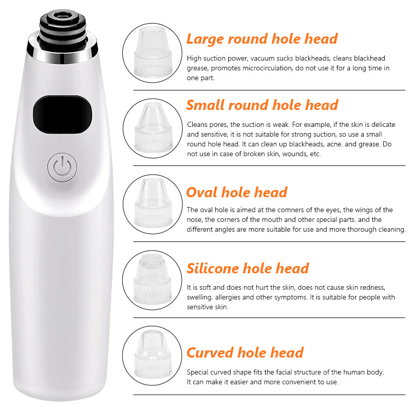 electric blackhead remover vacuum suction tool, view 7 - MRSLM