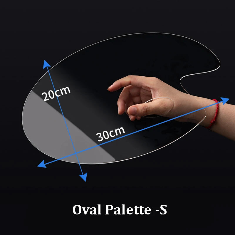 transparent acrylic paint palette, view 3 - MRSLM