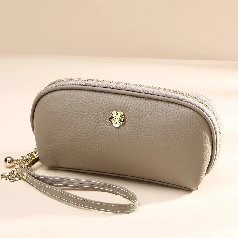 Tassel leather wristlet wallet, view 5 - MRSLM