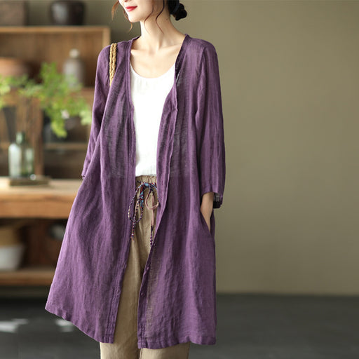 cotton linen shirt, view 8 - MRSLM