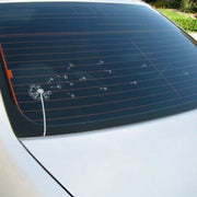 Reflective dandelion vinyl car decal, view 3 - MRSLM