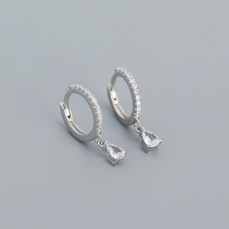 sterling silver colored stone earrings, view 10 - MRSLM