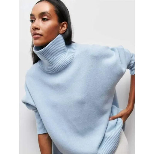 women's turtleneck sweater, view 3 - MRSLM