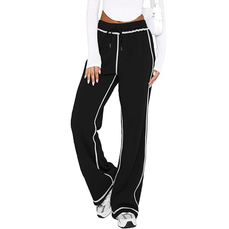 women's loose wide-leg casual sweatpants, view 2 - MRSLM