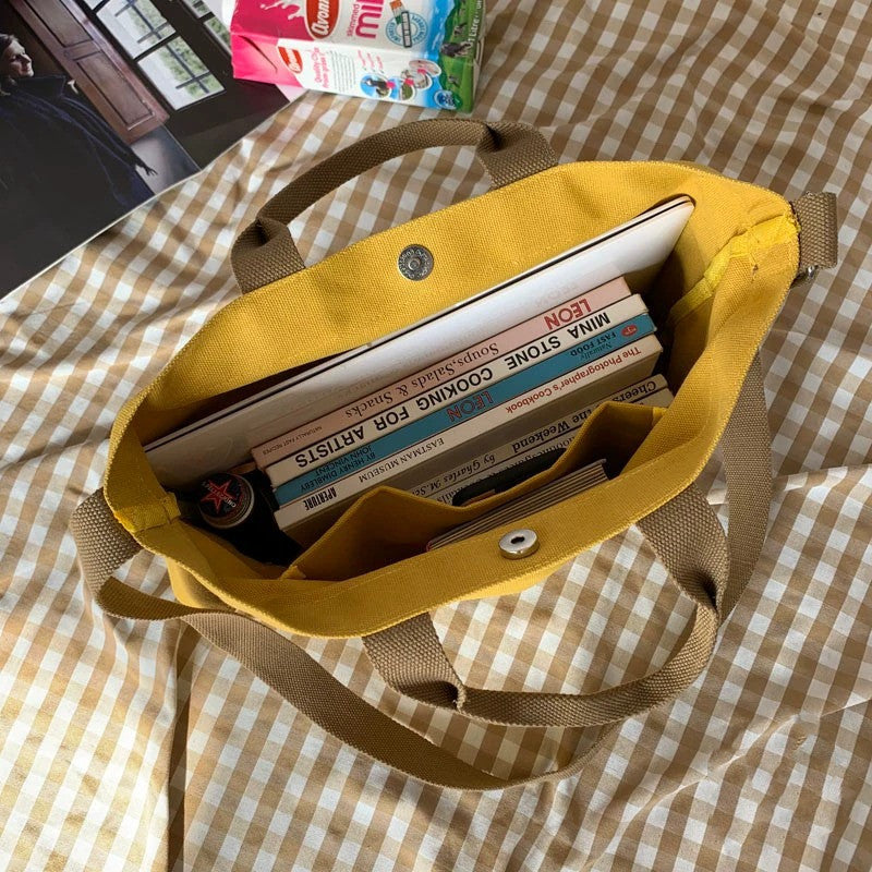 canvas crossbody shoulder bag, view 8 - MRSLM