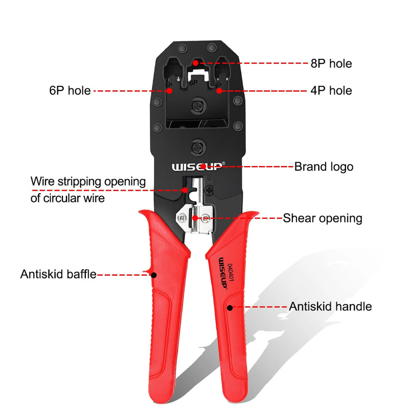 network cable crimping pliers, view 4 - MRSLM