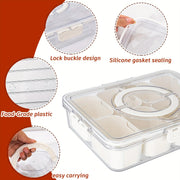 portable snack organizer box with compartments, view 9 - MRSLM