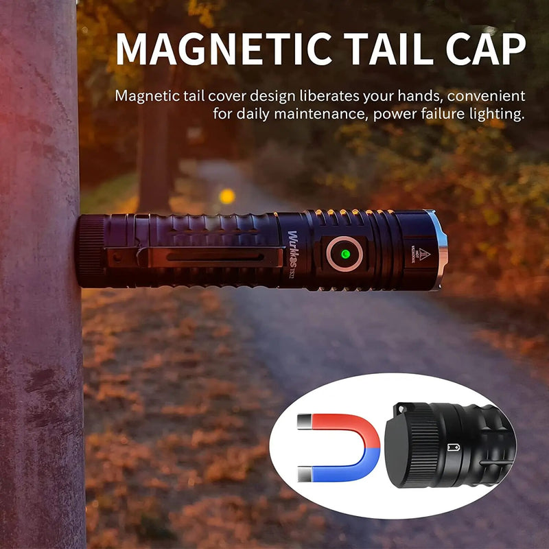21700 LED flashlight, view 3 - MRSLM