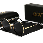 round frame polarized sunglasses, view 6 - MRSLM