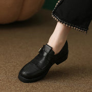 women's leather retro oxfords, view 6 - MRSLM