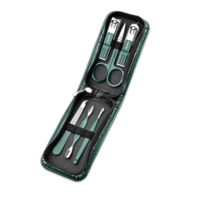 6-piece stainless steel manicure and pedicure set, view 3 - MRSLM