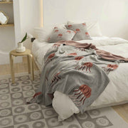 kawaii jellyfish cotton knitted blanket, view 4 - MRSLM