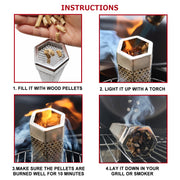 hexagon stainless steel smoker tube, view 9 - MRSLM