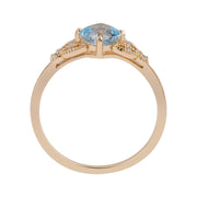 sky blue topaz square ring, view 3 - MRSLM