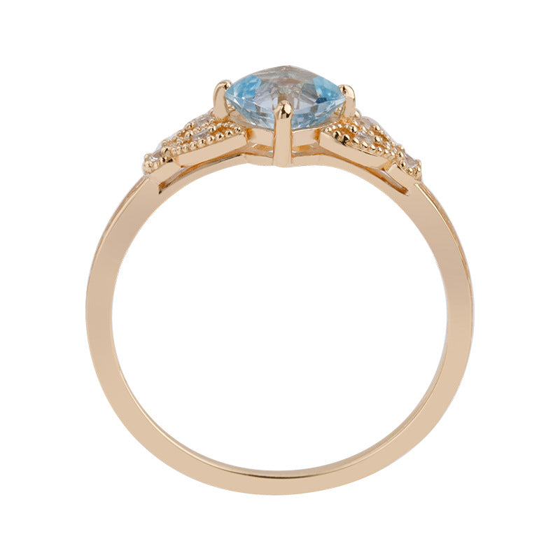 sky blue topaz square ring, view 3 - MRSLM