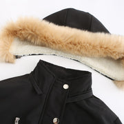Women's long fleece-lined parka with detachable hood, view 6 - MRSLM