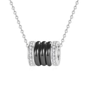 ferris wheel silver necklace, view 2 - MRSLM