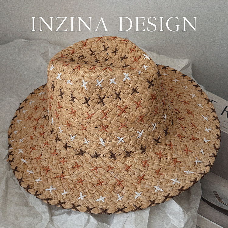 retro western straw hat, view 6 - MRSLM