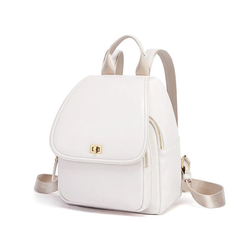 cream leather backpack, view 5 - MRSLM