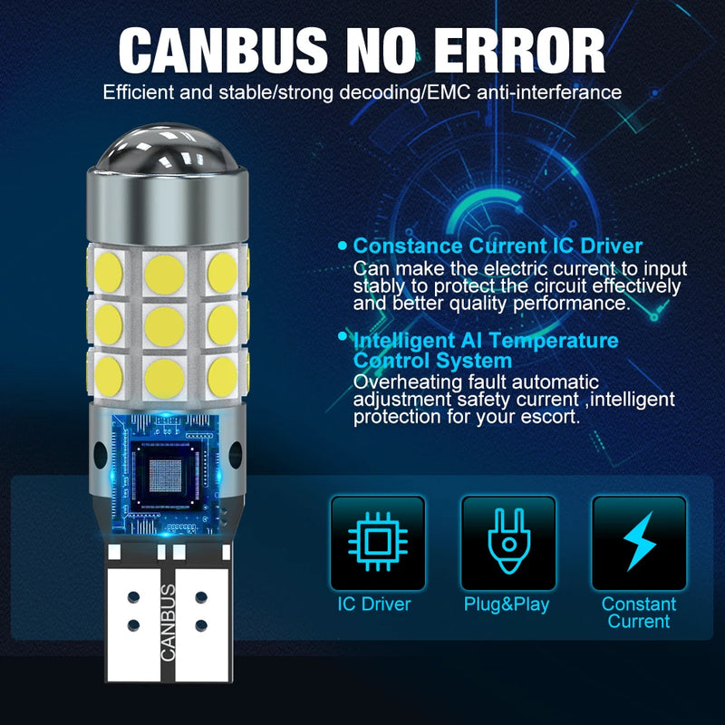12V T10 LED bulb 6000K white, view 6 - MRSLM