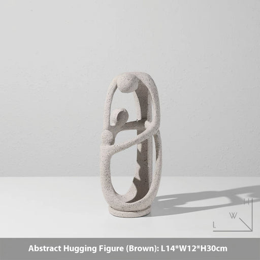resin hug figurine, view 6 - MRSLM