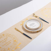 Christmas printed table runner, view 5 - MRSLM