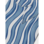 high-waist striped denim trousers, view 11 - MRSLM