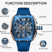 square chronograph watch, view 13 - MRSLM